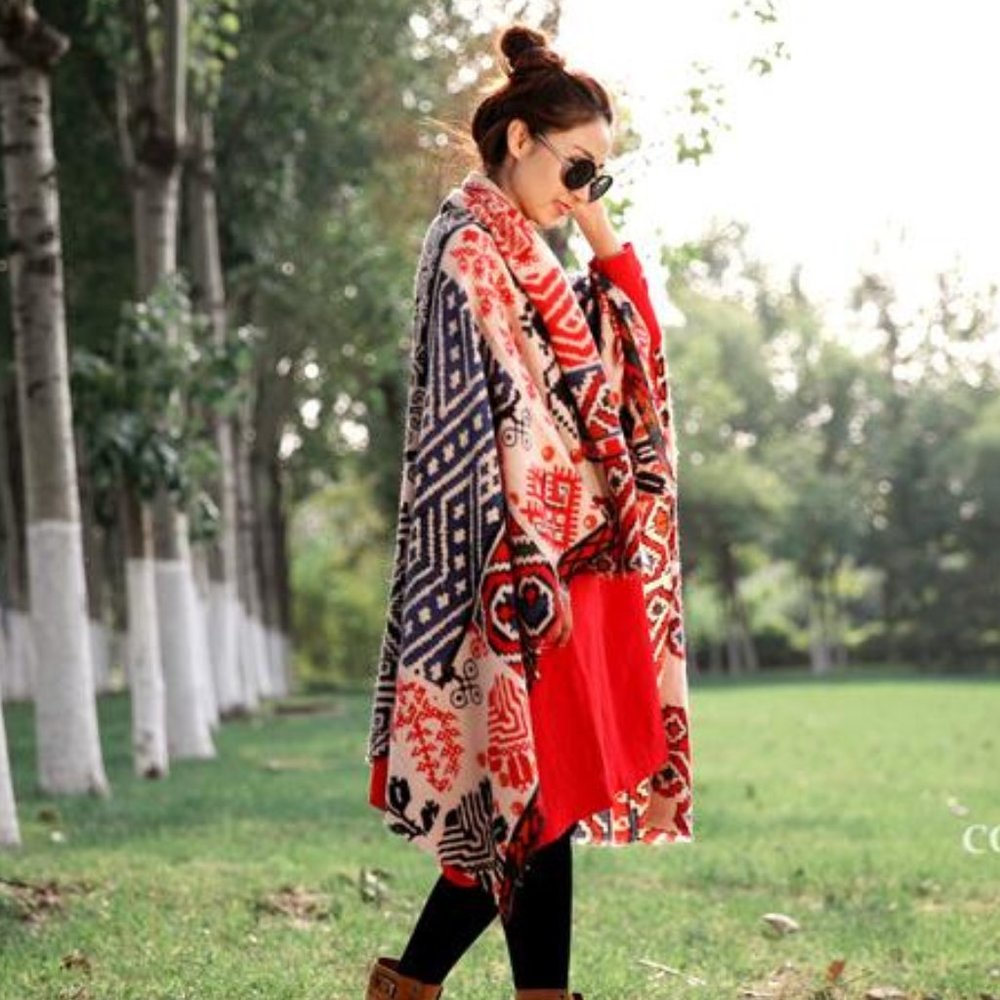 Women Snowflake Blanket/Scarf